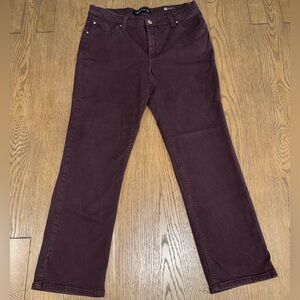 Lee Platinum Label Petite Straight Leg Jeans Burgundy Size Petite Classic Fit